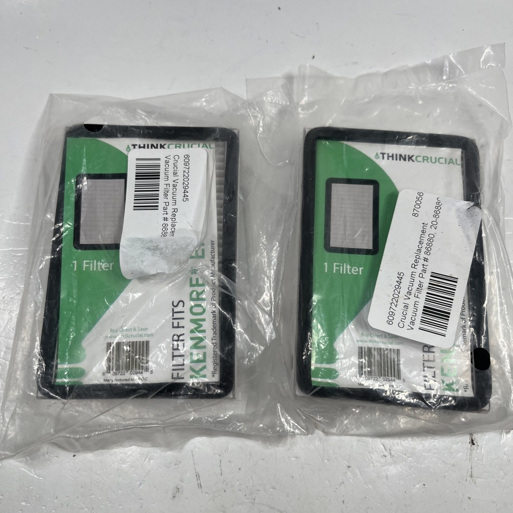 Crucial 2-Pack HEPA Filter for Kenmore EF-2 & Panasonic MC-V194H Vacuum 86880