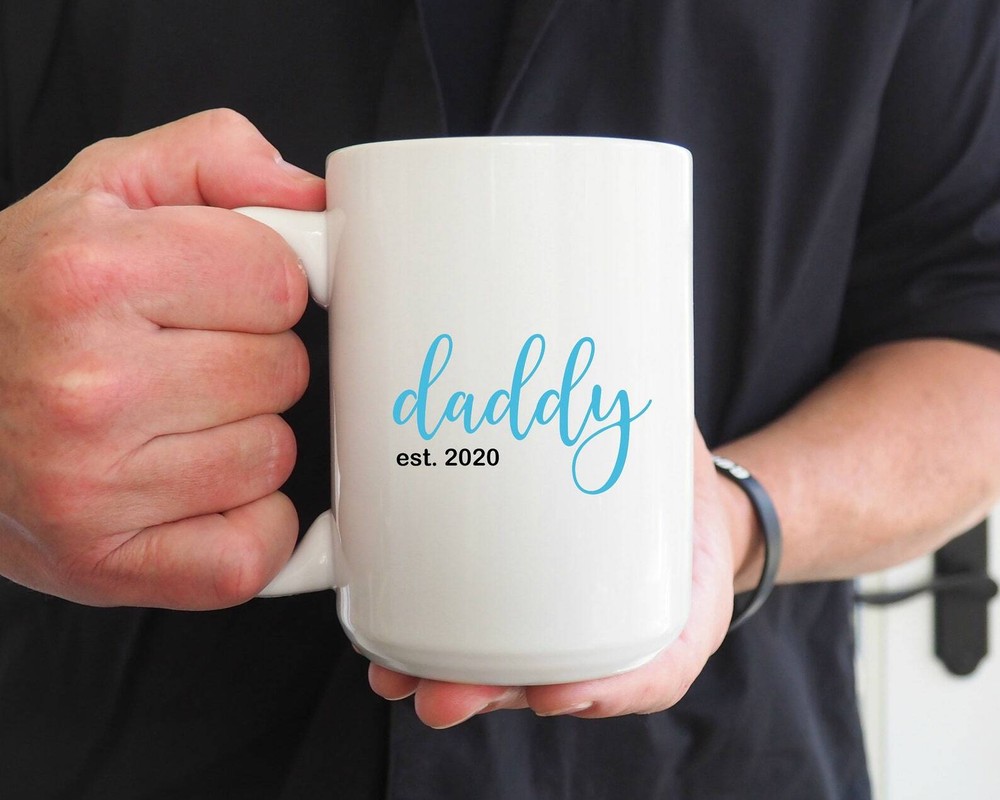 Boy Daddy Coffee Mug Father's Day Gift New Dad Gift Pregnancy Reveal Mug Baby