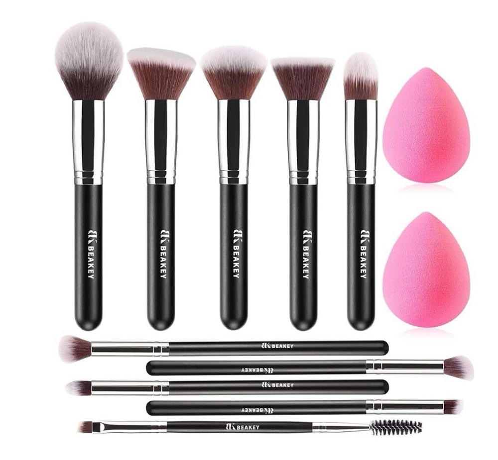 Professional Makeup Brush Set for Foundation Eyeshadow Blush Concealer & Powder