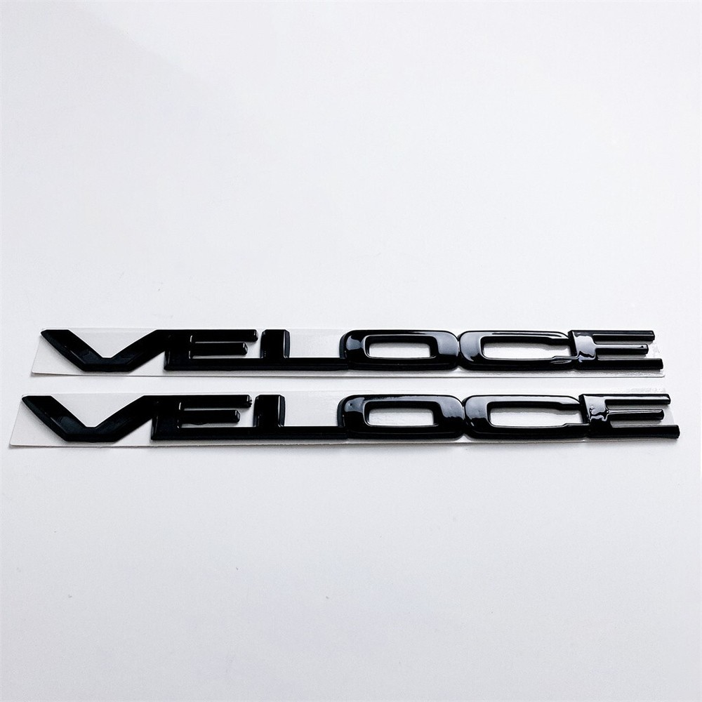 Alfa Romeo Guilia 280HP VELOCE Gloss Black Badge Emblem Set 50544414