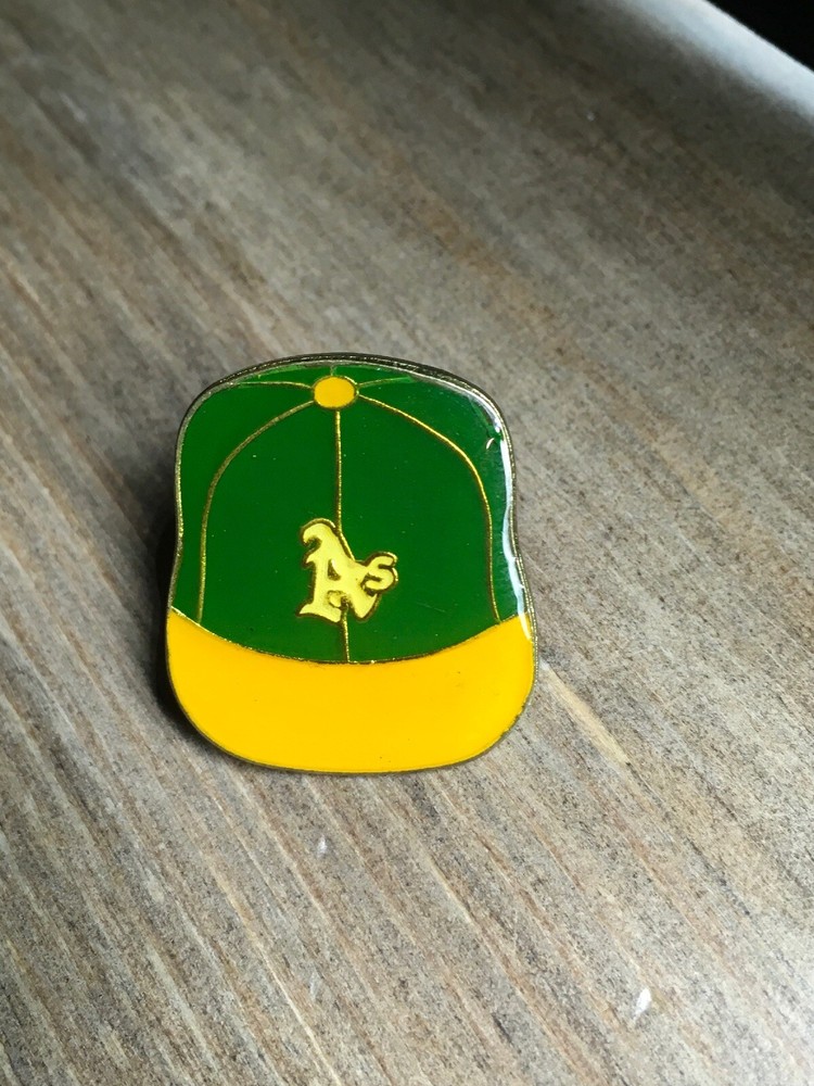 Oakland A'S VINTAGE ENAMEL LOGO LAPEL HAT CAP pin