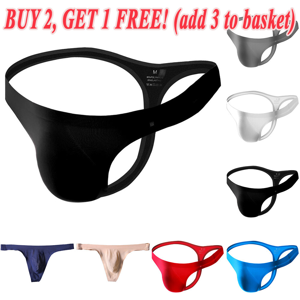 Mens Sexy Seamless Underwear T-Back Briefs G-strings Summer Underpants Panties
