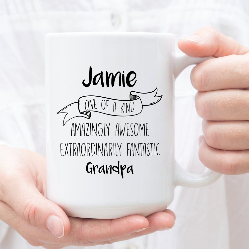 Personalized Coffee Mug For Grandpa Custom Gifts For Grandpa Perfect Christmas