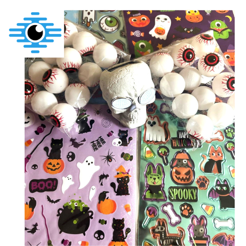 Halloween Solar Decor Combo with 5-52 Pc Stickers and 2-12 Pc Eyeballs