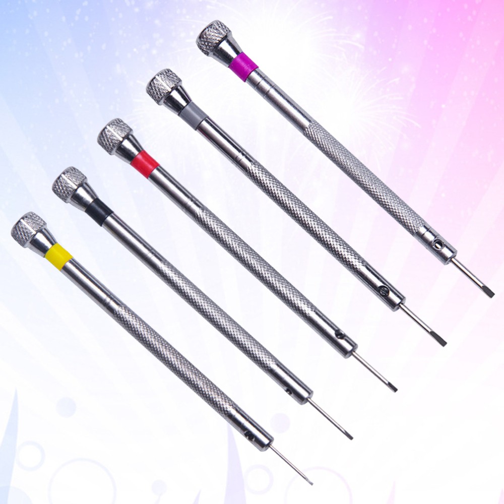 5-Piece Watch & Eyeglass Repair Kit with Screwdrivers for Watches and Sunglasses