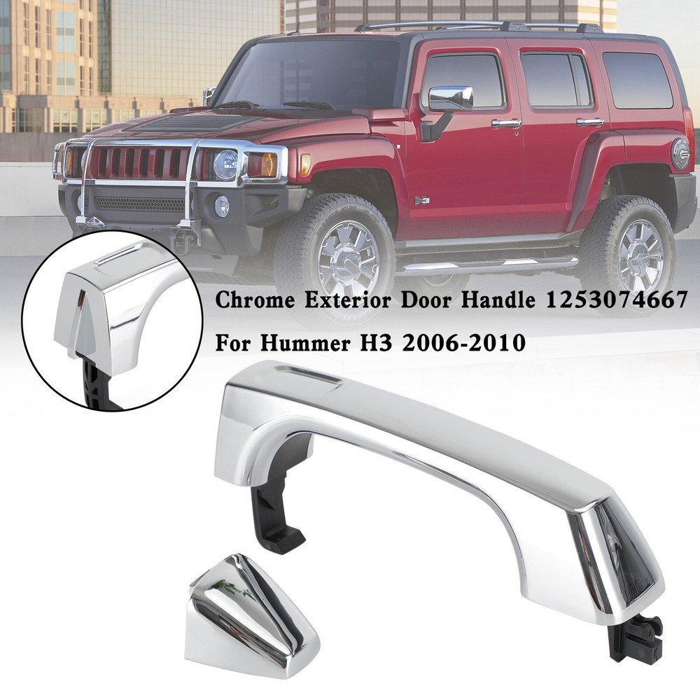 Chrome Exterior Door Handle 1253074667 Fit Hummer H3 2006-2010 Models