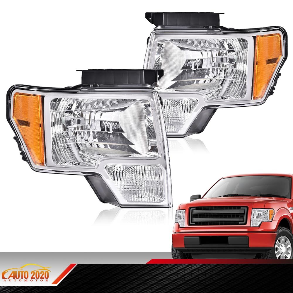 2009-2014 Ford F150 Replacement Headlights Pair Left & Right