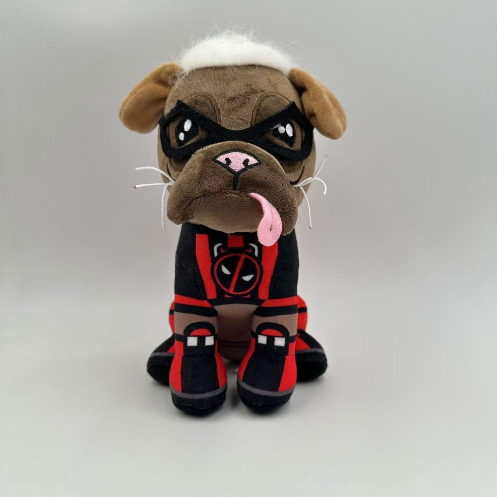 25cm Stuffed Wolverine Deadpool Dog Plush Toy - Kids Movie Collectible Gift