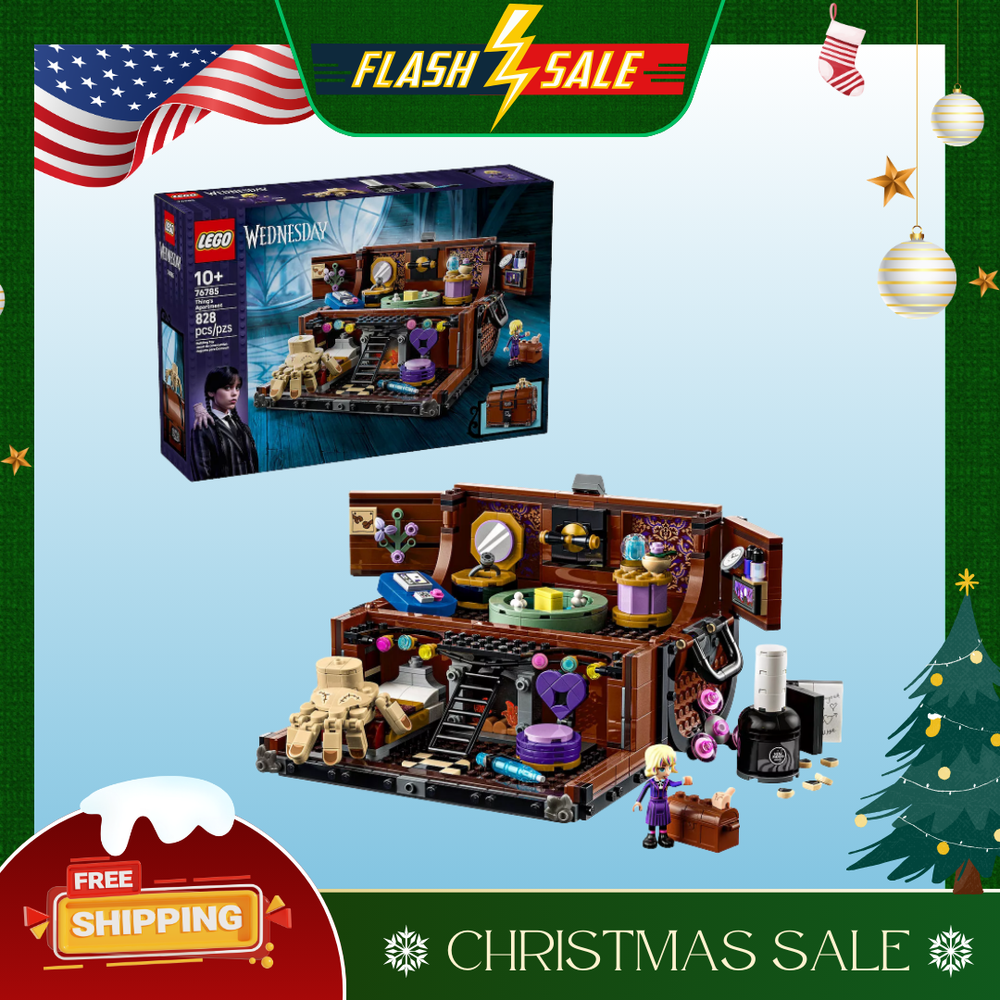 [FASH SALE] LEGO Wednesday Thing’s Apartment 76785 Building Kit (828 Pieces)-image