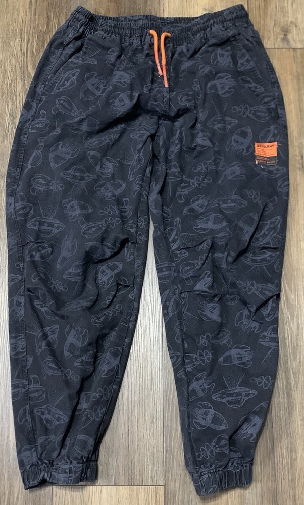 AlanBalen UFO Rocket Print Jogger Sweatpants Mens 2XL