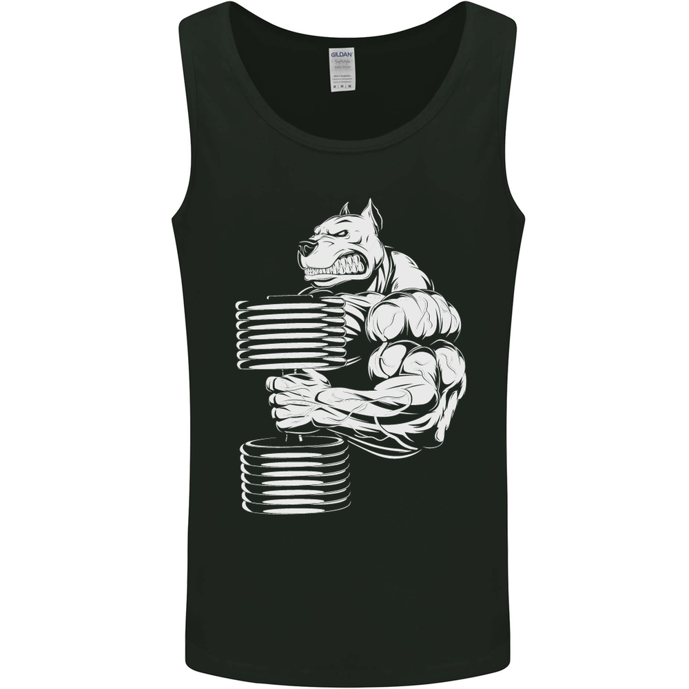 Bulldog Gym Training Top Bodybuilding Mens Vest Tank Top
