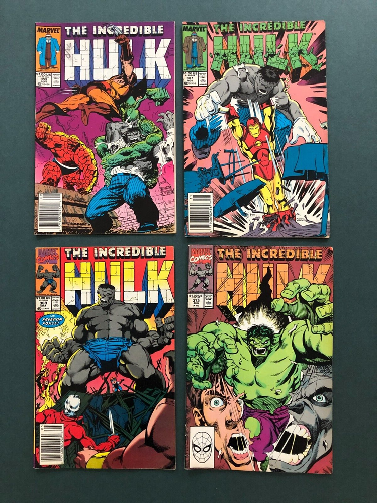 The Incredible Hulk #359, 361, 369 372 Marvel Comics MCU