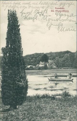 Postcard Darmstadt am Oberwaldhaus 1906 (No.954)