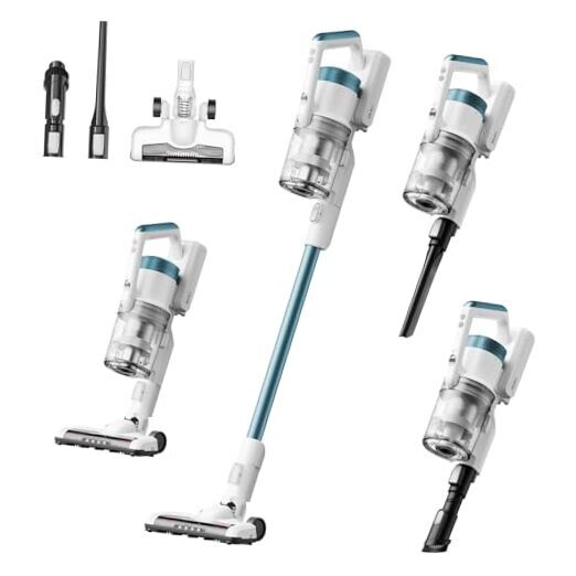 Cordless Vacuum Cleaner, Vacuum Cleaner for Home Rechargeable, NEC280TL Blue