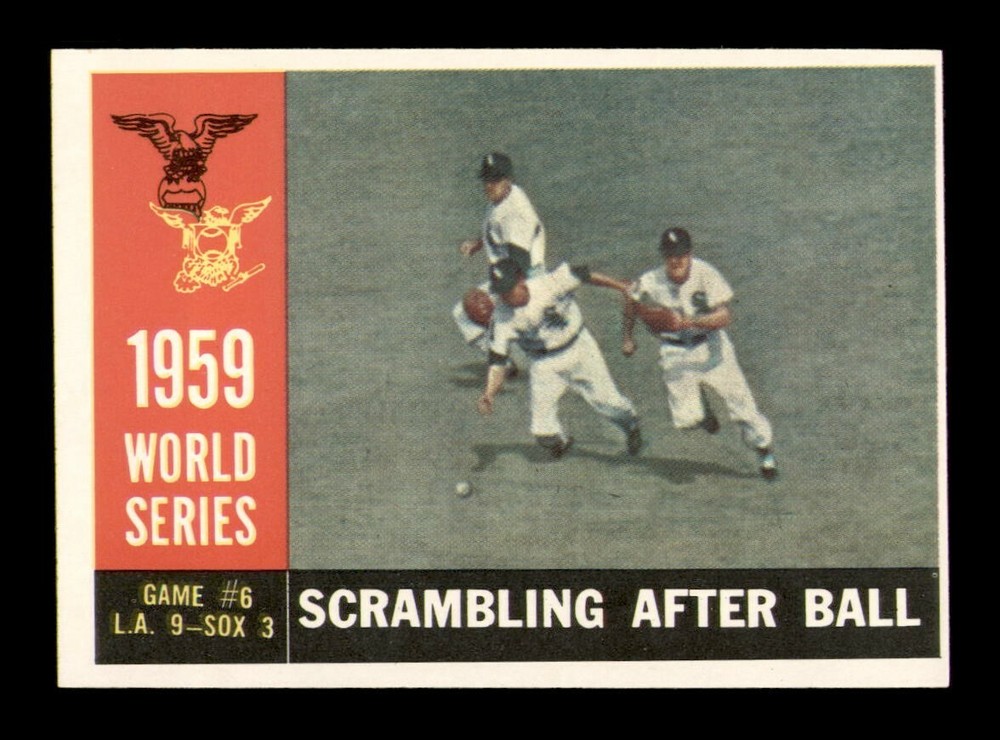 1960 Topps #390 Scrambling After Ball NM Vintage Baseball Card OBGcards