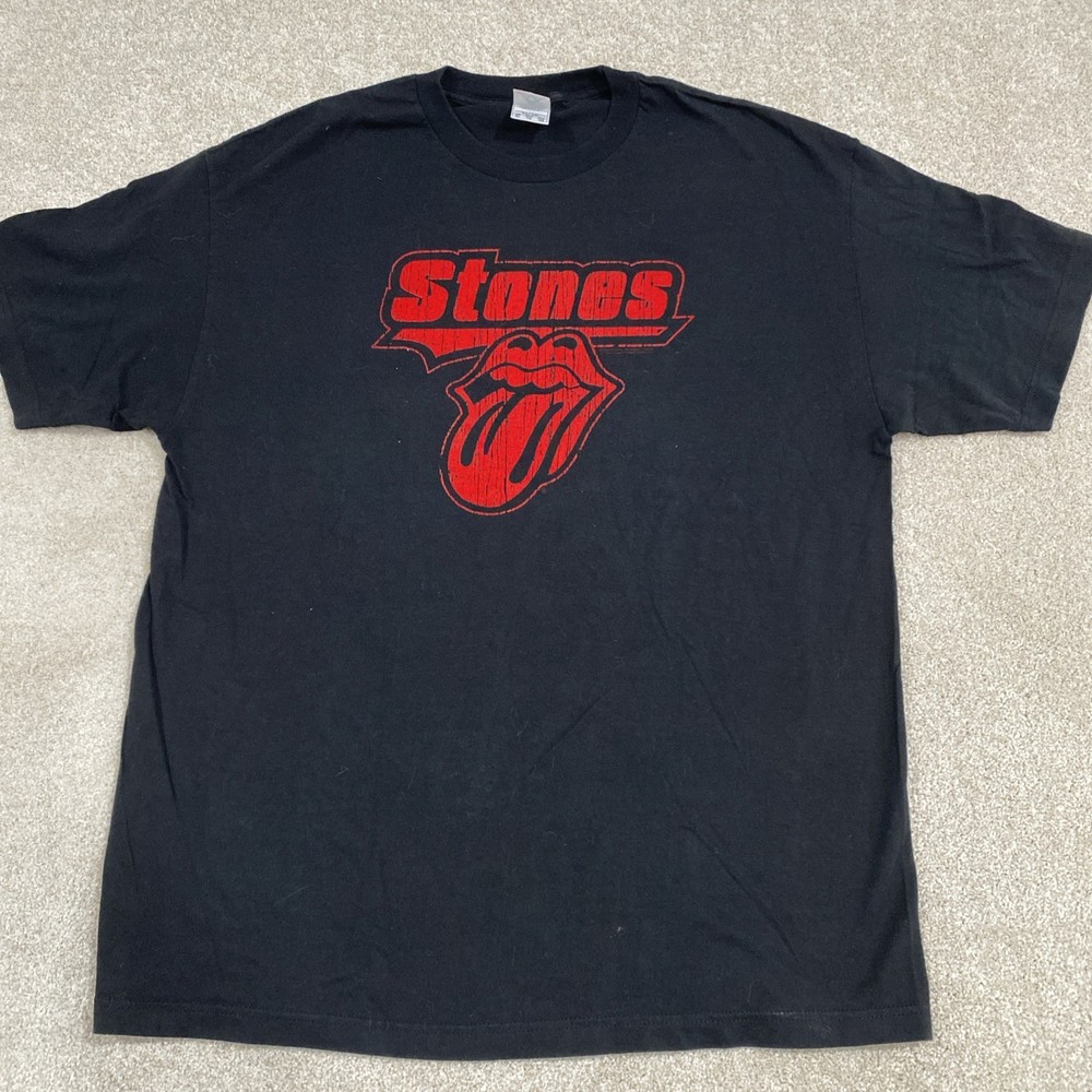 Vintage Y2K Rolling Stones 2005 Velvet Graphic T-Shirt Band Tee Size XL Alstyle