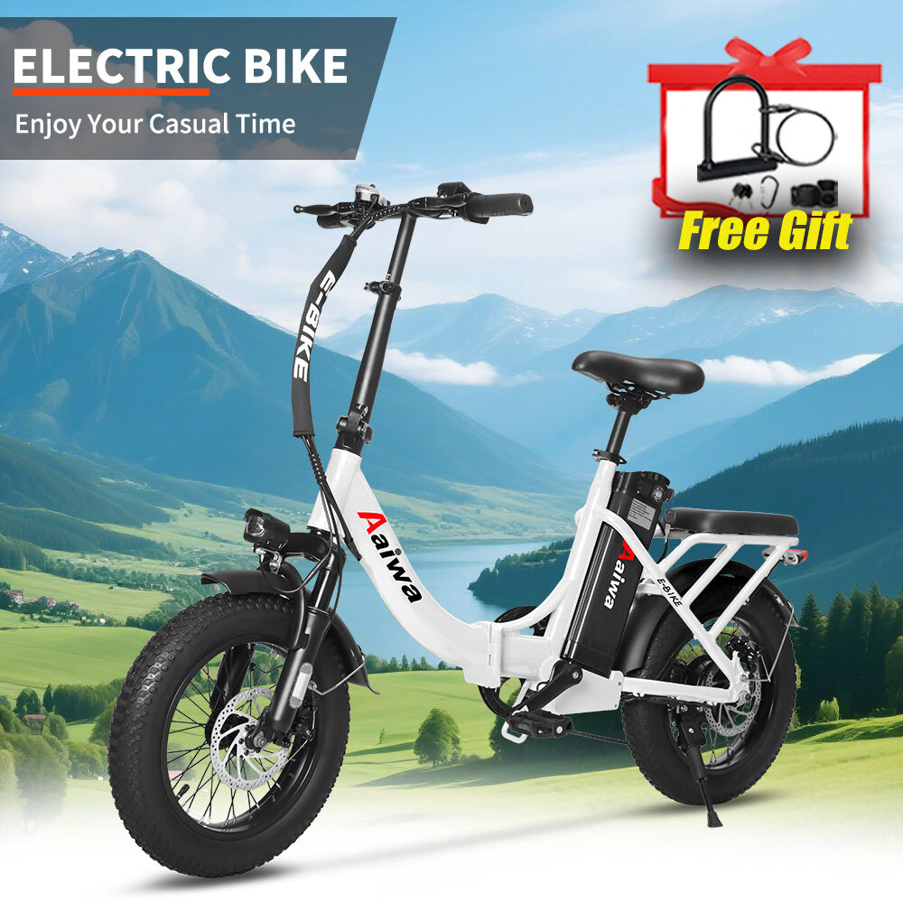 16 Inch Fat Tire Folding Electric Bike for Adults - Commuter E-Bike