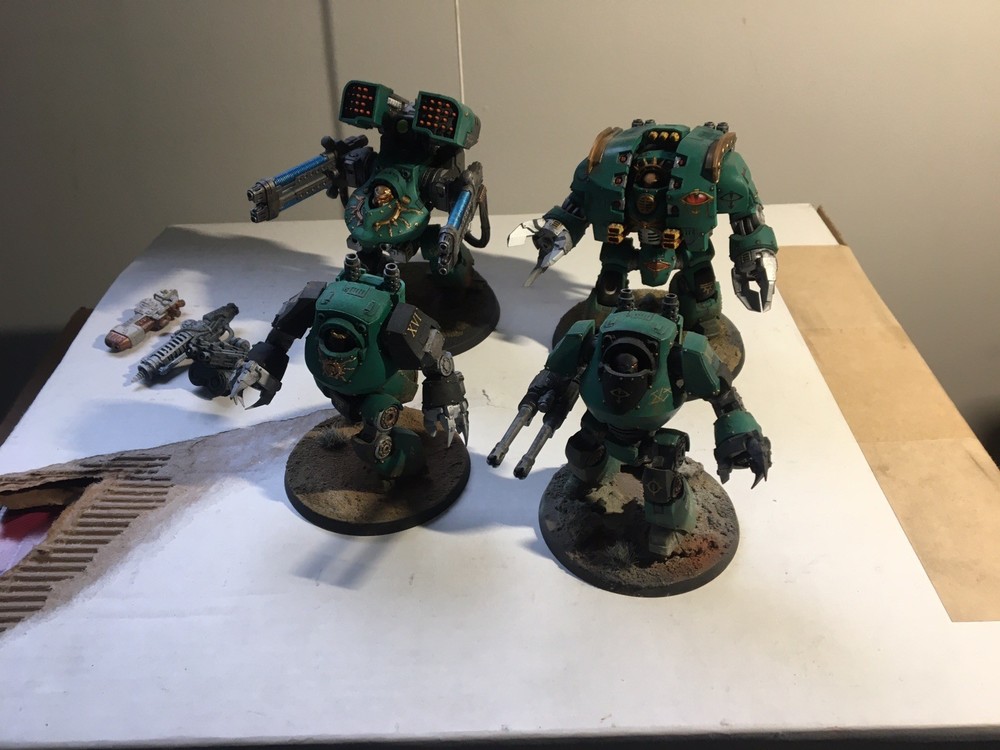 Warhammer40k Horus Heresy Dreadnought Lot Painted