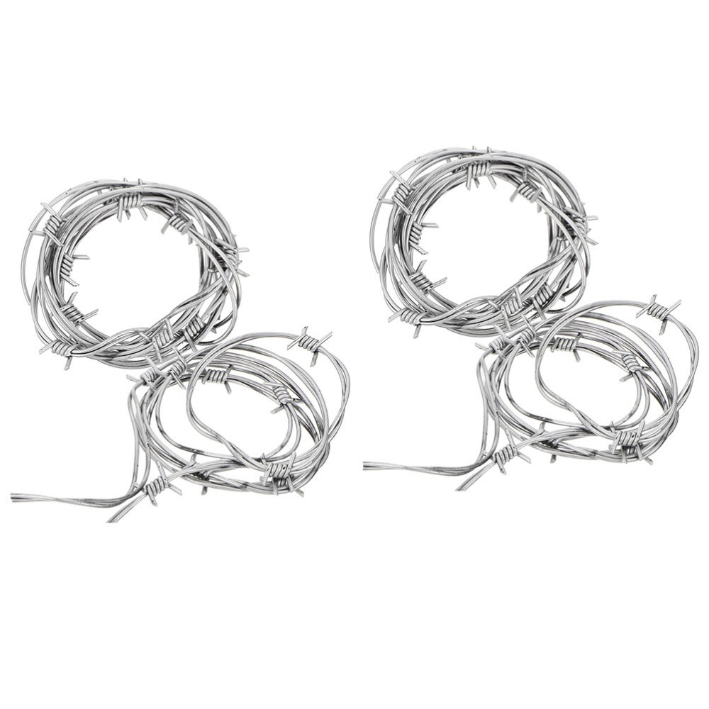 4 Pcs Halloween Costumes Fake Barbed Wire Decoration Simulation Chain