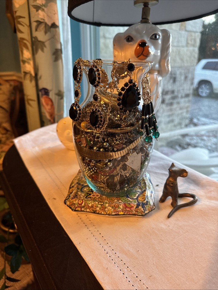 4 Pounds of Jewelry From Vintage to Modern That Are All Wearable As Shown.