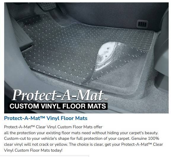 2-Piece Clear Protect-A-Mat Custom Floor Liners for Volkswagen | USA-Made-image