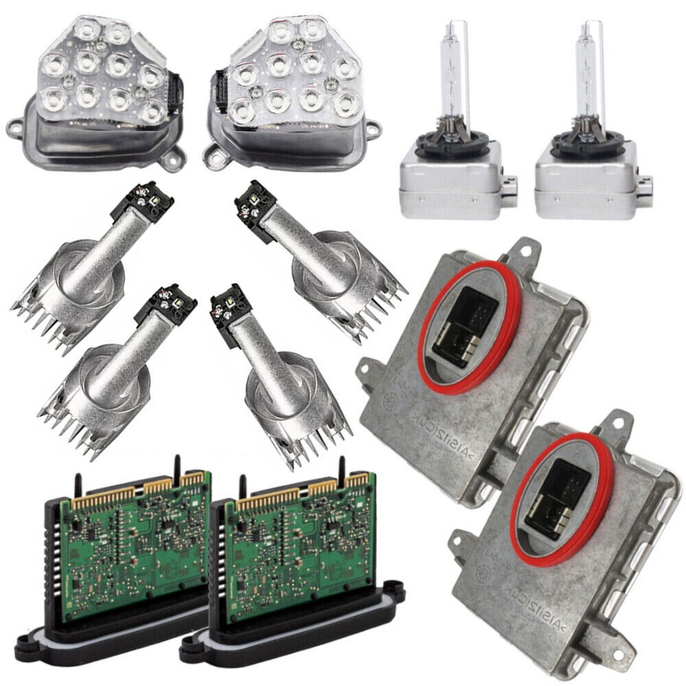 Xenon Ballast Bulb LED Diode Module Kit LH/RH For BMW 5 Series 528i 535i 2011-13