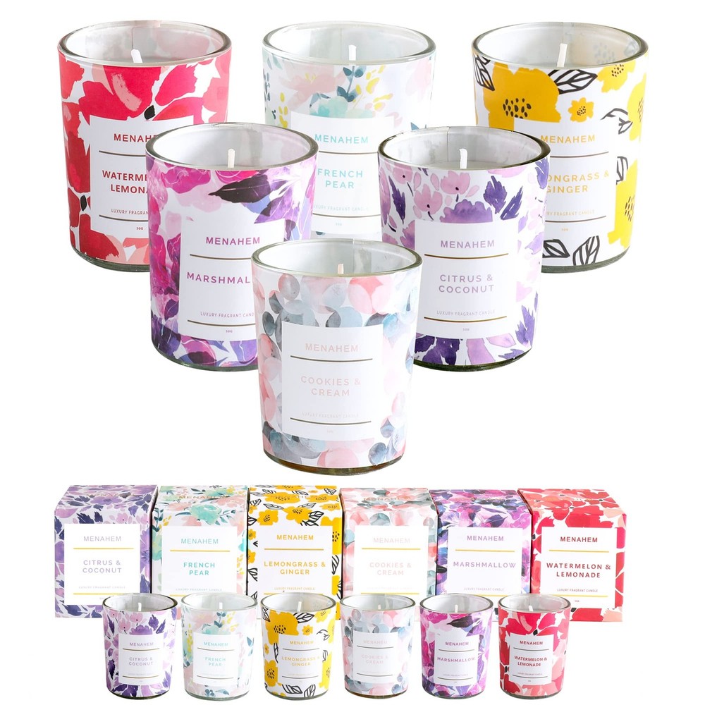 6 Pack Scented Candles, Aromatherapy Candles Sets, Specially Designed for Brides