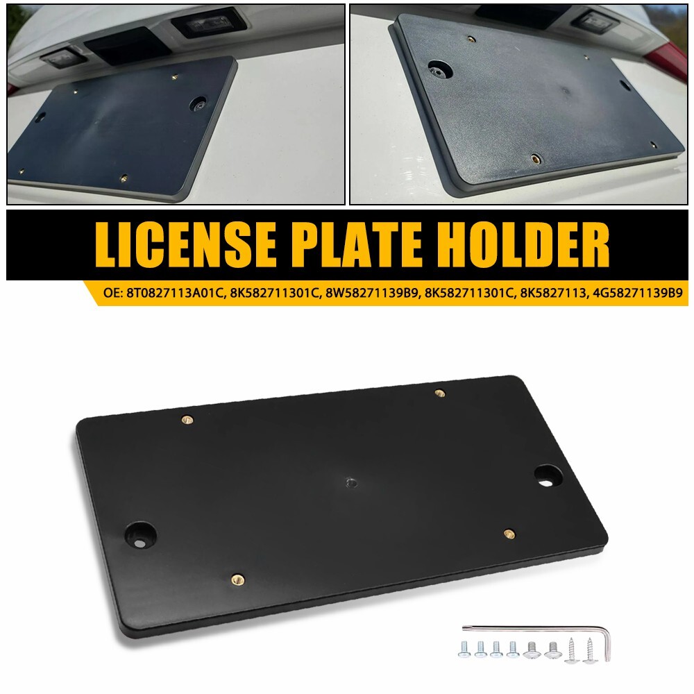 Rear Plate License Mount Tag Holder Bracket For AUDI Q7 A5 A5 Quattro 2010-2024