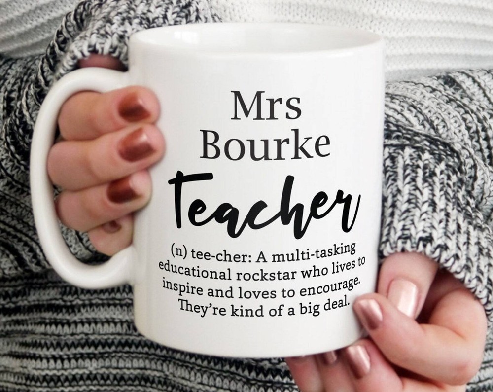 Personalised Teacher Definition Printed Mug Personalised Mug Personalised Gift