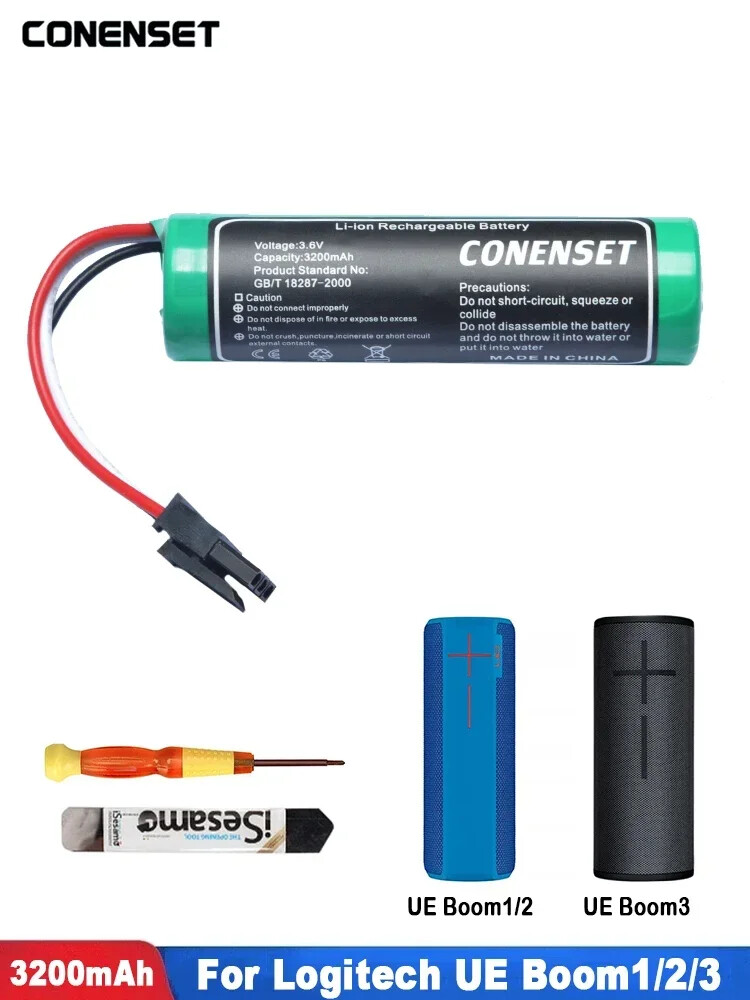 3.6V 3200mAh Replacement Battery for Logitech UE Boom MegaBoom 2 Speakers