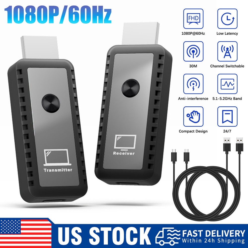 5G_4K Wireless HDMI Transmitter & Receiver 1080P PC TV Audio Video HDMI Extender