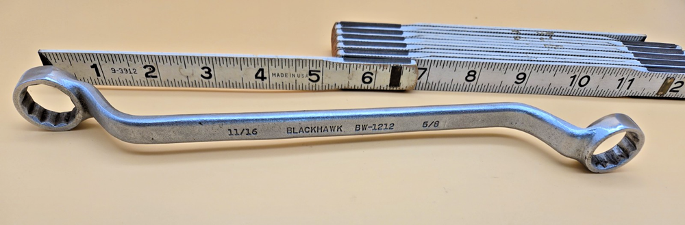 Blackhawk USA 5/8 x 11/16 12Pt Deep Offset Double Box End Wrench BW-1212