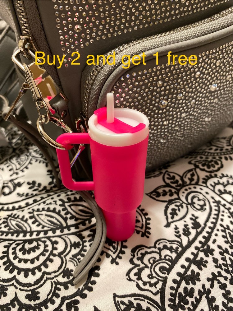 Stanley Cup Keychain with Chapstick & Medicine Holder - Buy 3 Get 1 Free Offer
