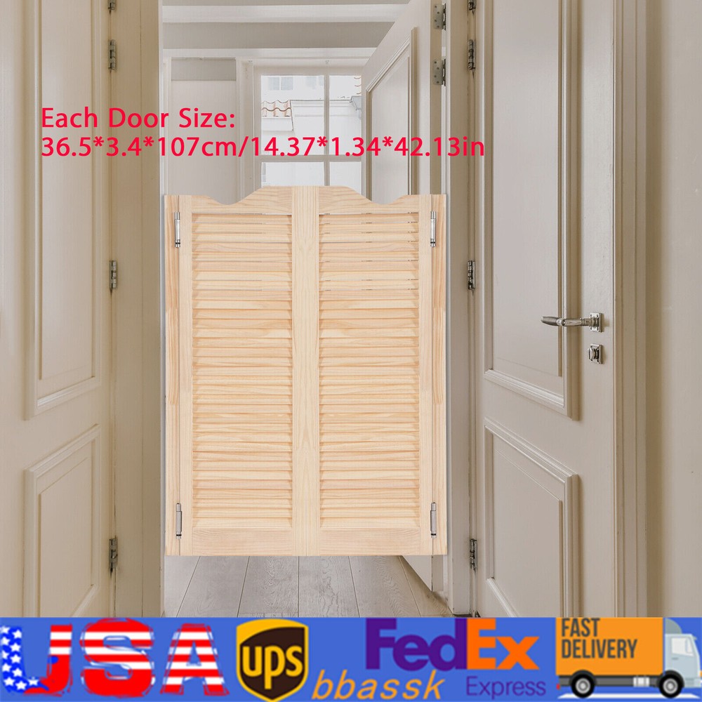 Double Half Partition Doors for Bar Counter Corridor Garden Entrance-image