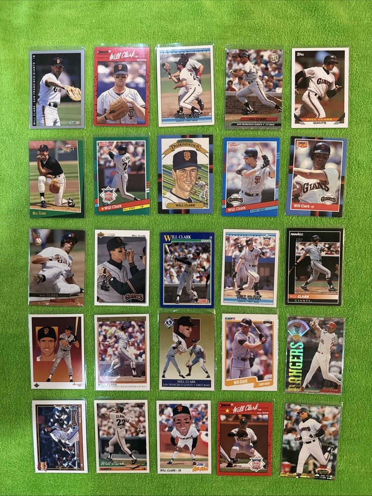 Will Clark 25 Different Card Lot