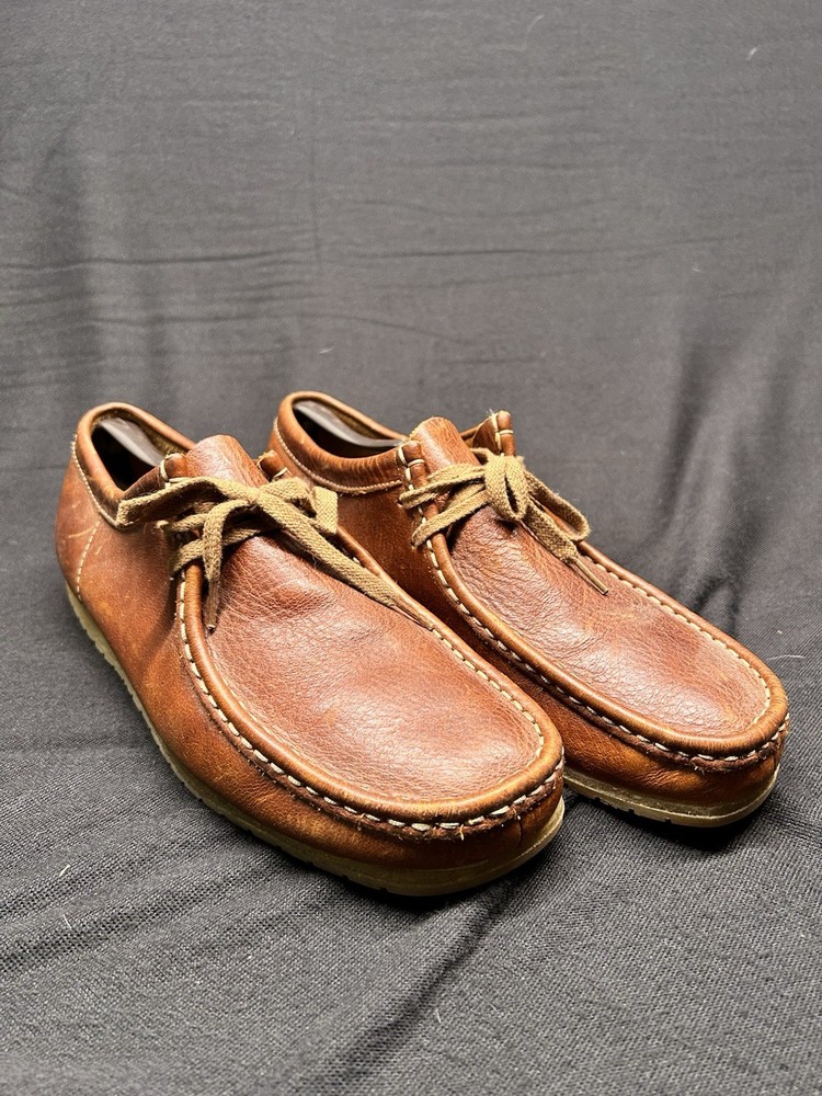 Clarks Originals Mens Leather Shoes Size 10 Brown Casual