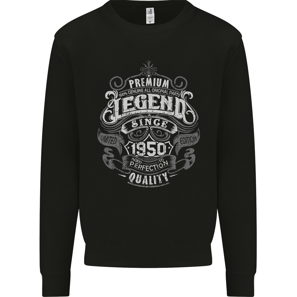 Premium Legend 75th Birthday 1950 Mens Sweatshirt Jumper