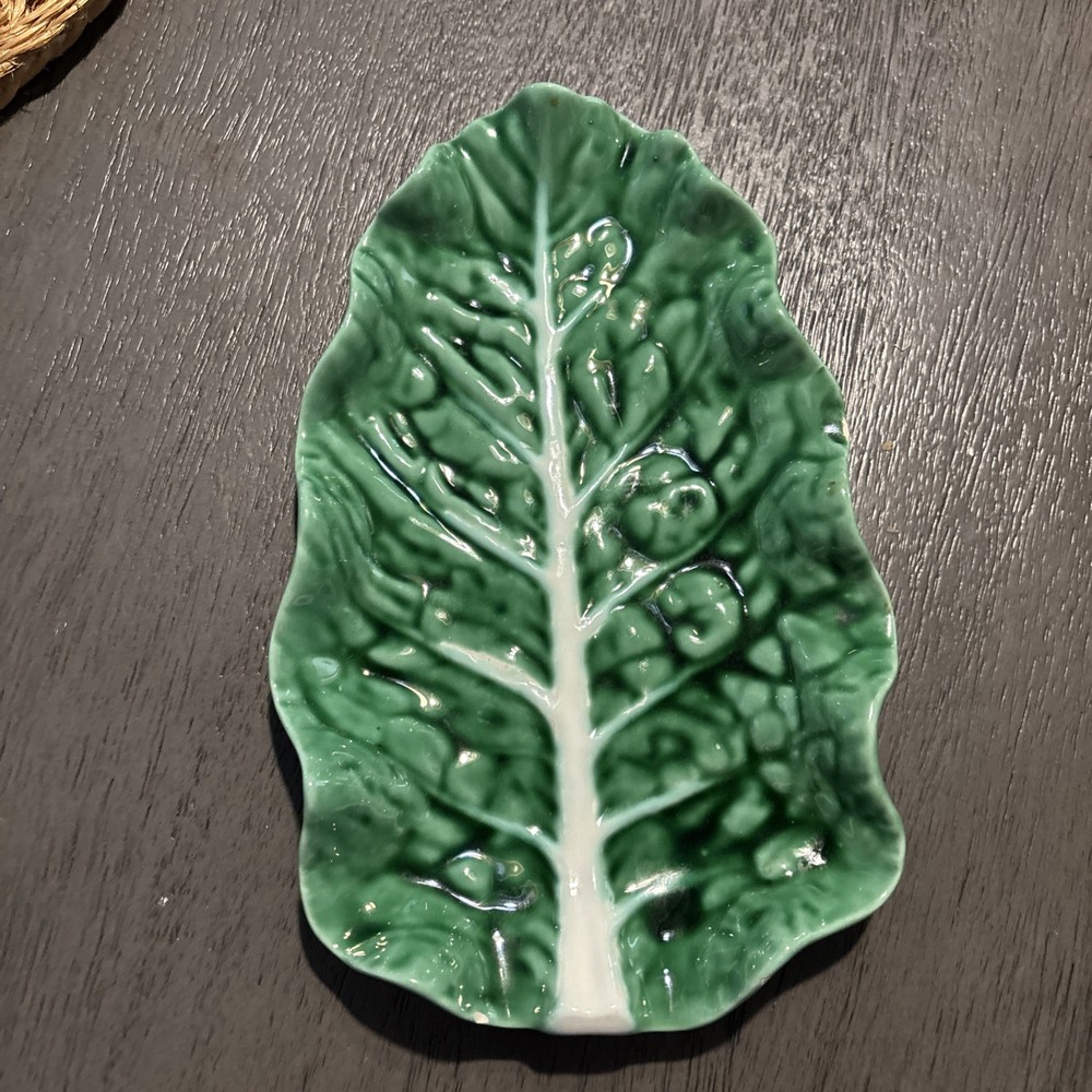 Bordallo Pinheiro Leaf  Candy Dish.
