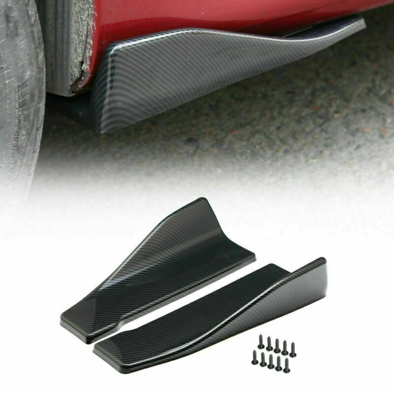 2pcs 35cm Rear Skirt Spoiler Lip Extension Winglet Splitters for Cars