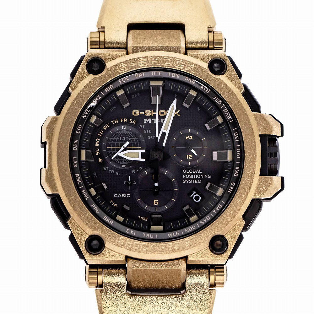 Casio G-Shock MTG G1000RG 1AJR Solar GPS Hybrid Radio Gold Watch