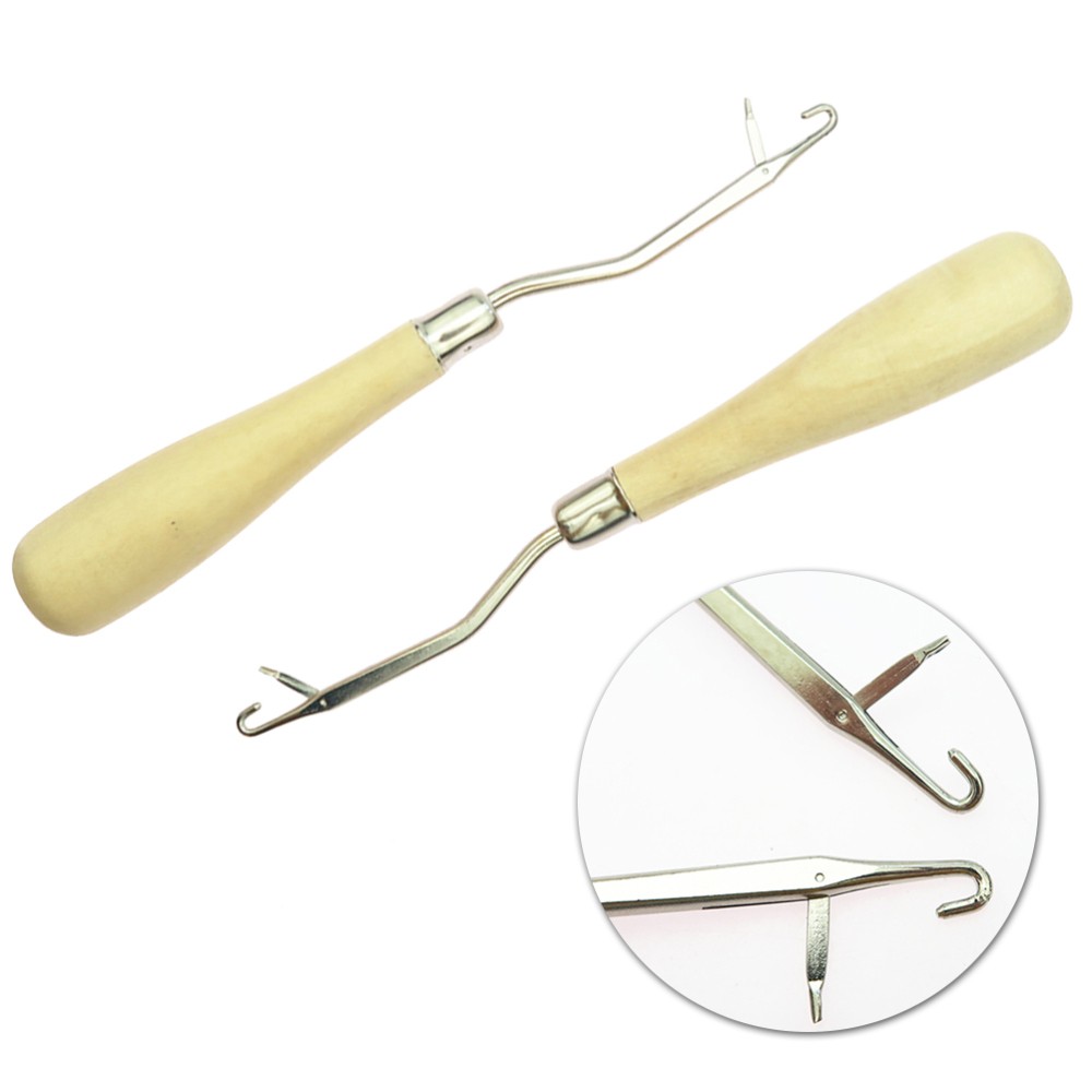 2-Piece Straight Knitting Needles for Crochet Beading and Weaving