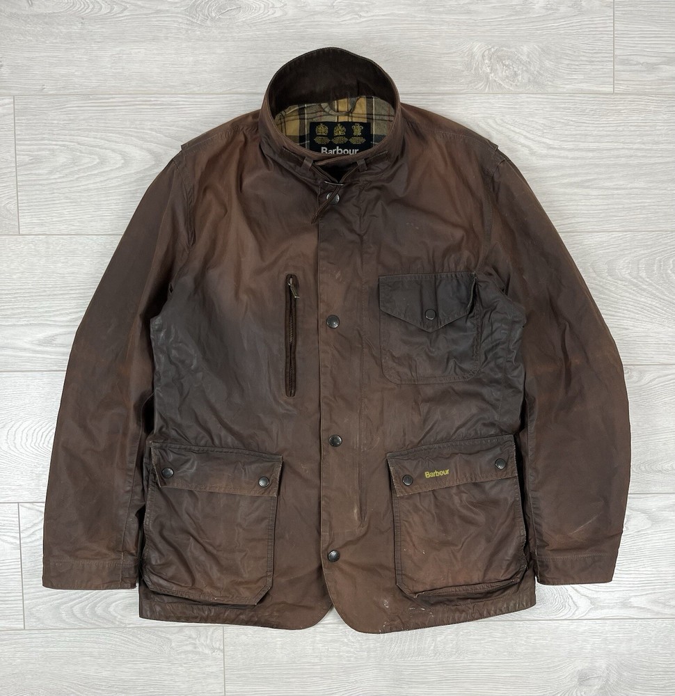 Barbour Wax Retail Kenmore Brown Waxed Jacket L size mens