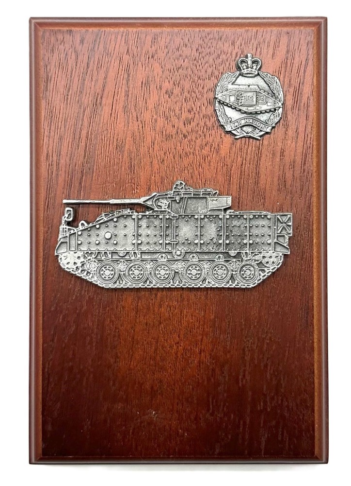 British Army Royal Tank Regiment RTR Warrior IFV Presentation Plaque (6