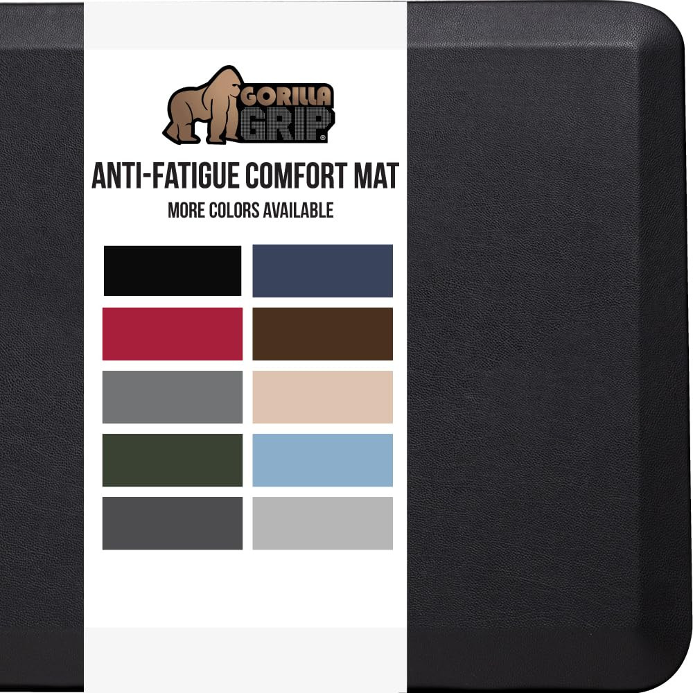 Cushioned Anti Fatigue Mats for Kitchen Floor, Ergonomic Standing Office Desk...