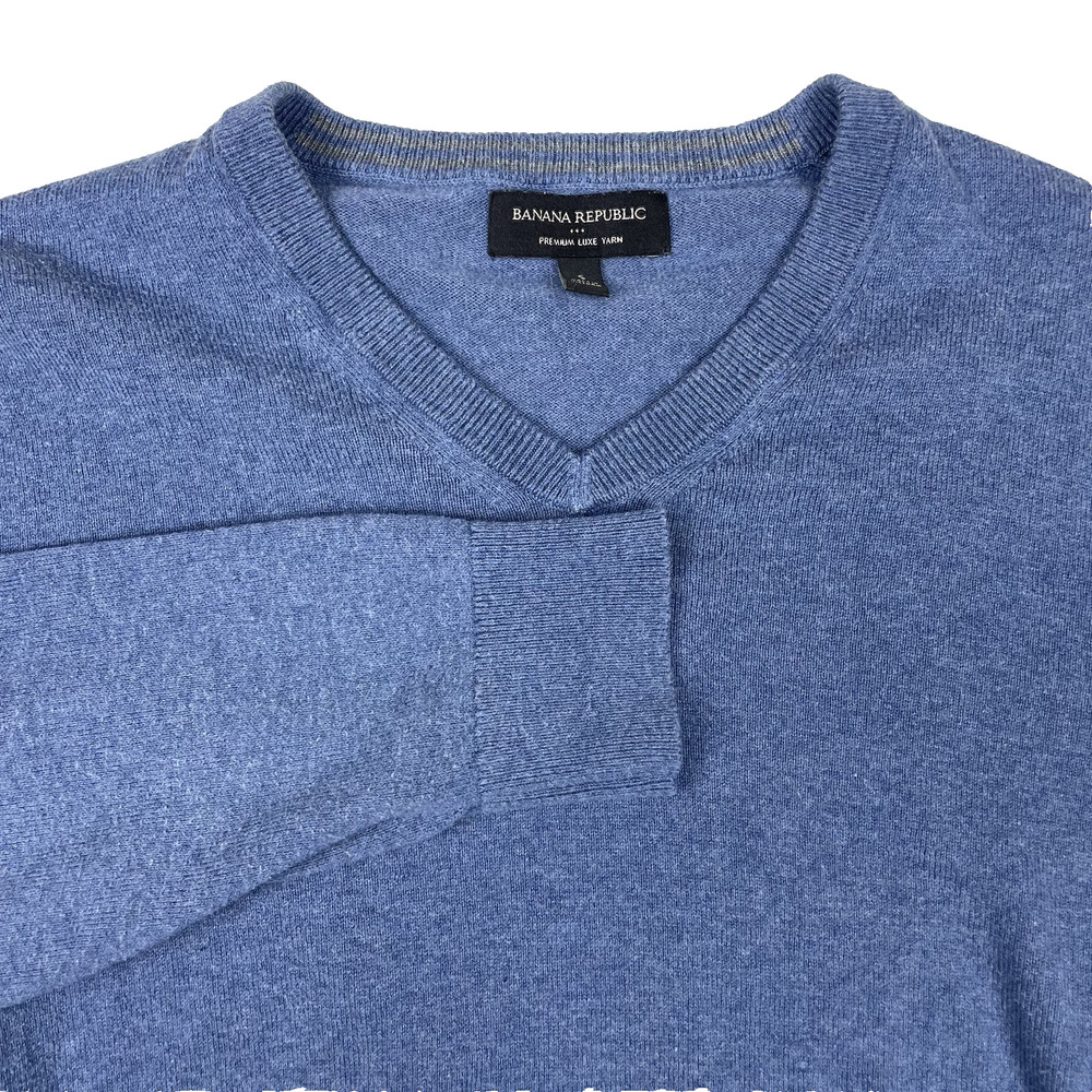 Banana Republic Mens S Cashmere Silk Premium Luxe Yarn Sweater Green LuxuryKnit