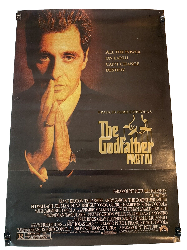 Godfather III (1990) Al Pacino, original movie theater poster  (27x41)