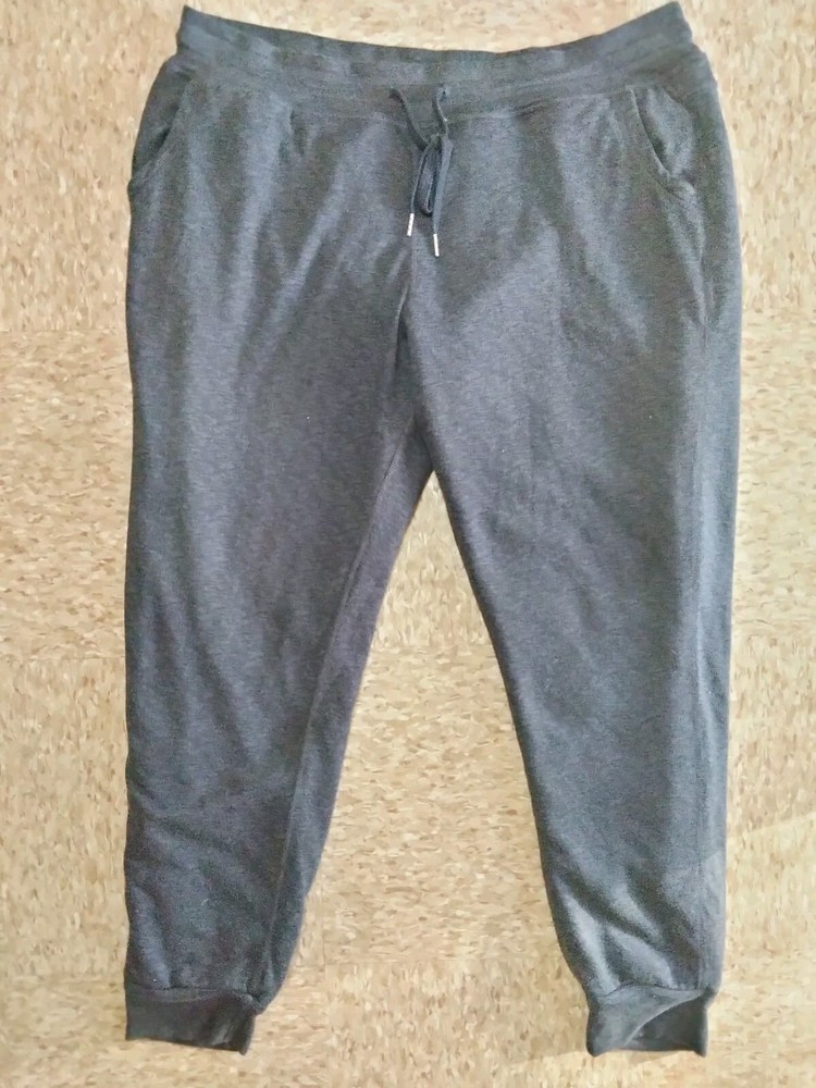 Members Only Fleece Lined Jogger Sweatpants Pants 2XL Gray Drawstring-image