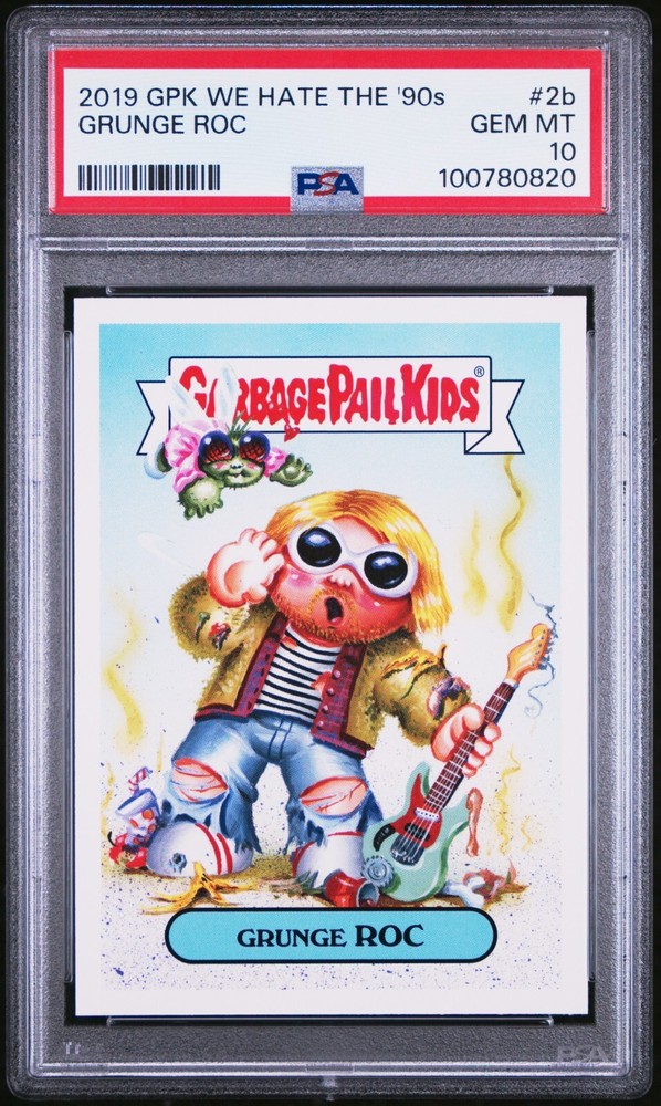 2019 Garbage Pail Kids We Hate the 90s GRUNGE ROC 2b nirvana Kurt Cobain PSA 10