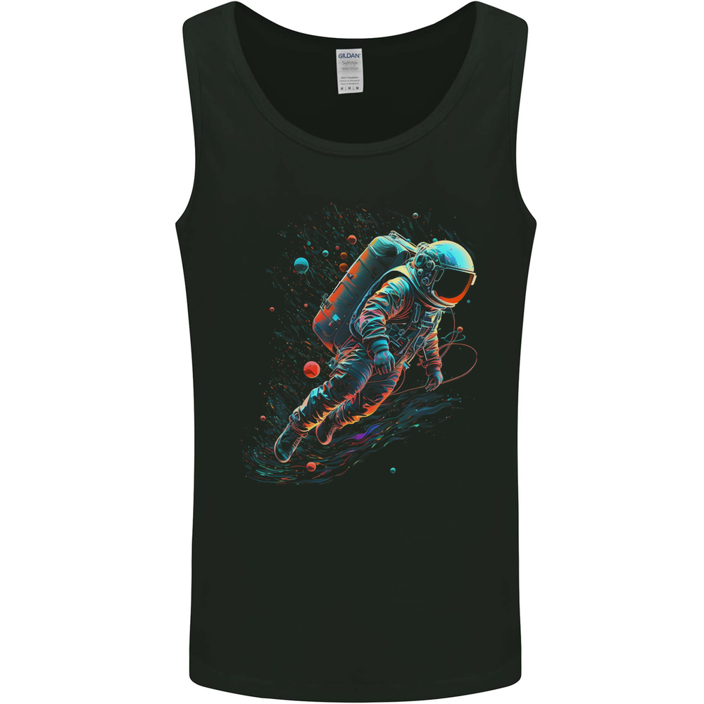 An Astronaut in Outer Space Man Mens Vest Tank Top