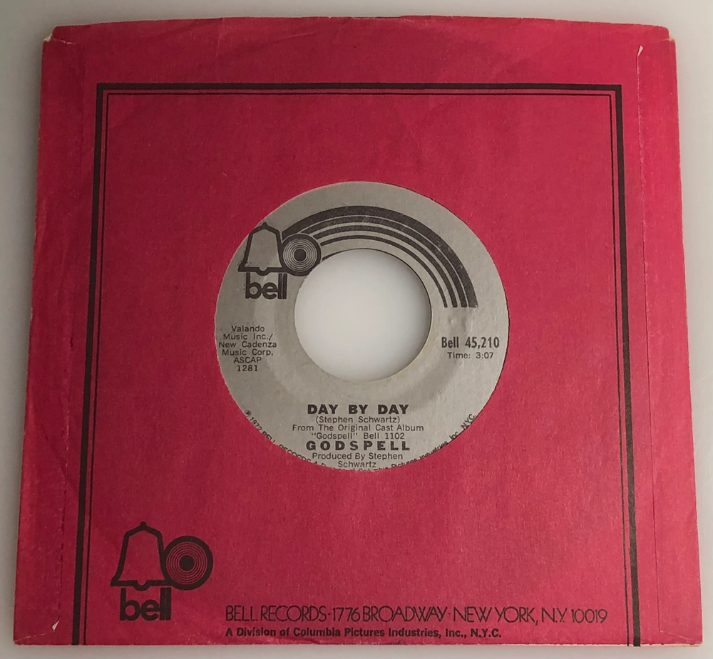 Godspell / Day By Day & Bless The Lord (original cast members) / 1972 45 / NM-image